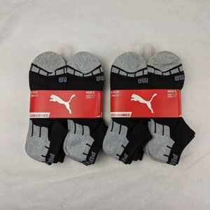 Puma 12-Pack Low-Cut Socks Half Terry Black Grey